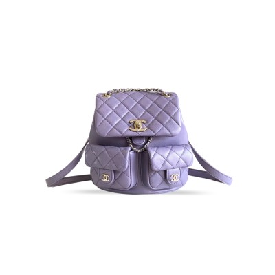 CHANEL LARGE 24A DUMA BACKPACK AS3860 (21*20*12cm)